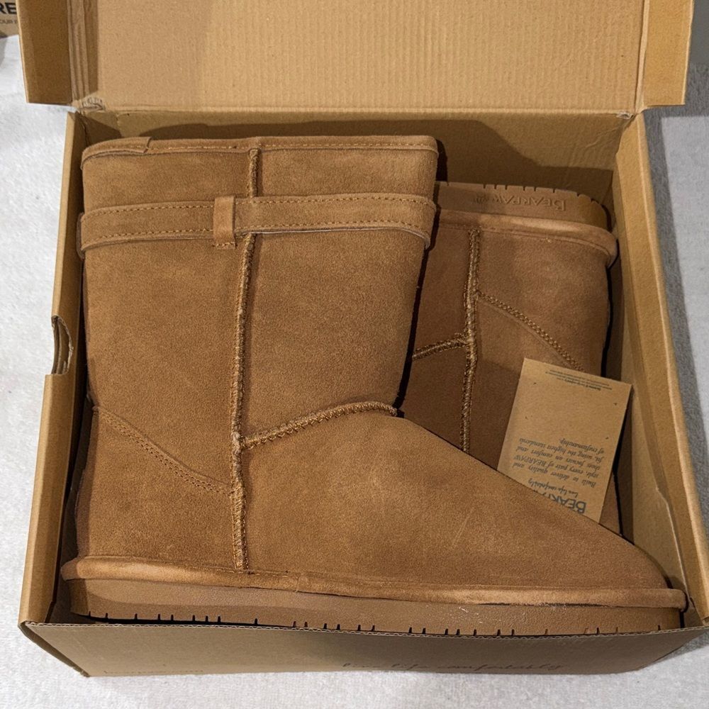 BearPaw Chestnut Brown Suede Classic Ankle Boot